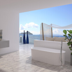 Artemis Bauci Özgür Küvet Mat Beyaz 160x80 cm - ARTEMİS