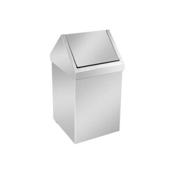 Bocchi Çöp Kovası Sallanır Kapaklı 45 lt Mat Paslanmaz Çelik 3900 0136 - BOCCHI