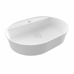 Bocchi Slim Line Batarya Banklı Oval Çanak Lavabo 60 cm Parlak Beyaz 1600-001-0126 - BOCCHI