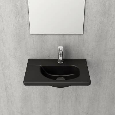 Bocchi Taormina Arch Lavabo 45 cm Mat Siyah 1015-004-0126 - 1