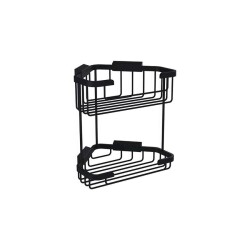 Bocchi Tel Sabunluk Malzemelik Köşe İkili Mat Siyah 3050 0011 AB - BOCCHI