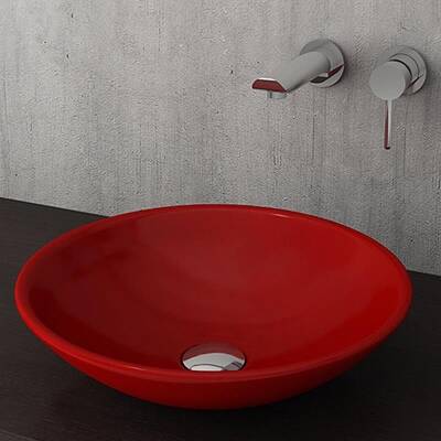 Bocchi Venezia Çanak Lavabo 40 cm Kırmızı 1120-019-0125 - 2
