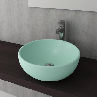 Bocchi Venezia Çanak Lavabo 45 cm Mat Mint Yeşil 1119-033-0125 - 4