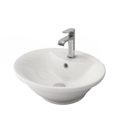 Bocchi Verona Tezgah Altı Lavabo 50 cm Parlak Beyaz 1046-061-0136 - 1