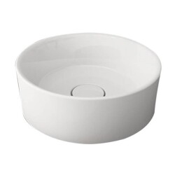 Bocchi Vessel Yuvarlak Çanak Lavabo 38 cm Parlak Beyaz 1174-061-0125 - 2