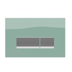 Bocchi Vivente Gömme Rezervuar Kumanda Paneli Metal Mint Yeşili Cam 8200-0167 - BOCCHI