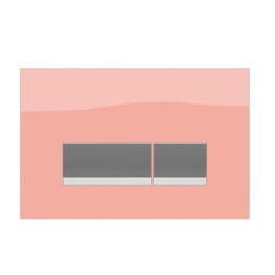 Bocchi Vivente Gömme Rezervuar Kumanda Paneli Metal Somon Cam 8200-0165 - BOCCHI