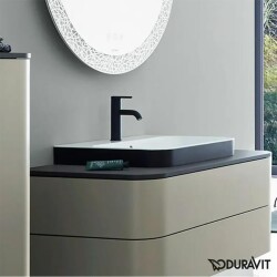 Duravit Happy D.2 Tezgahüstü Lavabo 60x46 cm Antrasit-Beyaz - DURAVİT