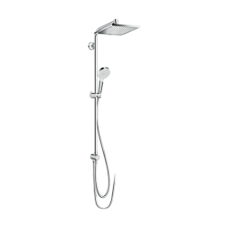 HansGrohe Crometta E Duş Kolonu 240 1 Jet, Ecosmart, 9 Lt/Dk, Reno - 27289000 - HANSGROHE