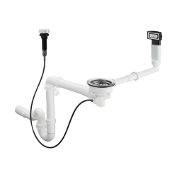 HansGrohe D16 - 11 Otomatik Gider Ve Taşma Seti Tek Hazneli Granit Eviye İçin - 43937000 - HANSGROHE