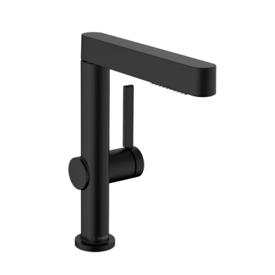 HansGrohe Finoris Tek Kollu Lavabo Bataryası 230, Çekilebilir El Duşu, 2Jet Ve Bas - Aç Gider Seti İle - 76063670 - 1