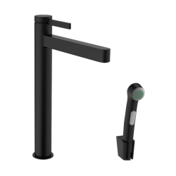 HansGrohe Finoris Tek Kollu Lavabo Bataryası 260, Bidette El Duşu Ve 160 Cm Duş Hortumu İle - 76220670 - 1