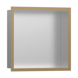 HansGrohe Xtrastoris Individual Duvar Nişi Paslanmaz Çelik Tasarım Çerçeveli 300/300/100 - 56097140 - HANSGROHE