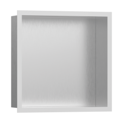 HansGrohe Xtrastoris Individual Duvar Nişi Paslanmaz Çelik Tasarım Çerçeveli 300/300/100 - 56097700 - HANSGROHE