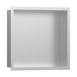 HansGrohe Xtrastoris Individual Duvar Nişi Paslanmaz Çelik Tasarım Çerçeveli 300/300/100 - 56097800 - HANSGROHE