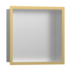 HansGrohe Xtrastoris Individual Duvar Nişi Paslanmaz Çelik Tasarım Çerçeveli 300/300/100 - 56097990 - HANSGROHE