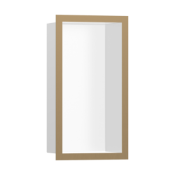 HansGrohe Xtrastoris Individual Duvar Nişi Satin Beyaz Tasarım Çerçeveli 300/150/100 - 56096140 - HANSGROHE