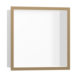 HansGrohe Xtrastoris Individual Duvar Nişi Satin Beyaz Tasarım Çerçeveli 300/300/100 - 56099140 - HANSGROHE