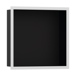 HansGrohe Xtrastoris Individual Duvar Nişi Satin Siyah Tasarım Çerçeveli 300/300/100 - 56098700 - HANSGROHE