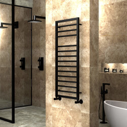 Naxos Dekoratif Havlupan 500x1193 Mat Siyah - RADİVA