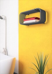 Santorini Dekoratif Havlupan 700x330 Antrasit - RADİVA