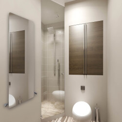 Solomon İnce Radyatör 370x990 Paslanmaz Çelik Ayna Polisaj - RADİVA