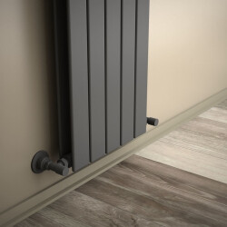 Tip 20V Dekoratif Radyatör 1200x366 Antrasit - RADİVA