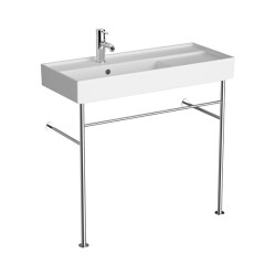 VitrA ArchiPlan Metal Ayaklı Dar Lavabo Beyaz, 90 cm - VİTRA