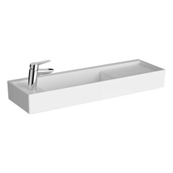 VitrA ArchiPlan Soltan Armatürlü Dar Lavabo 90 cm, Beyaz - VİTRA