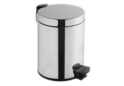 VitrA Arkitekta 4,5 Litre Parlak Paslanmaz Çelik Yavaş Kapanır Çöp Kovası - VİTRA