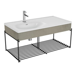 VitrA Equal 100 cm Asimetrik Lavabo Ünitesi - VİTRA