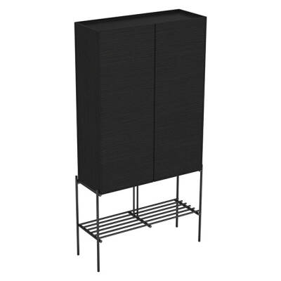 VitrA Equal Boy Dolabı, 70 cm Hareli Siyah Meşe - 1