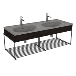 VitrA Equal Lavabo Ünitesi, 130 cm Raflı Karaağaç - VİTRA