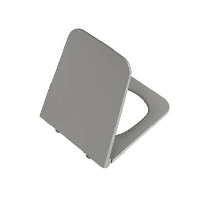 VitrA Equal Mat Taş Gri Sök Tak Yavaş Kapanır Klozet Kapağı - 1