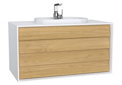 VitrA Frame 100 cm Çift Çekmeceli Lavabo Alt Dolabı - 1