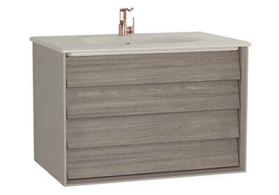 VitrA Frame 80 cm Çift Çekmeceli Lavabo Alt Dolabı - 1