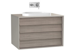 VitrA Frame 80 cm Çift Çekmeceli Lavabo Alt Dolabı - VİTRA