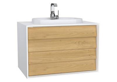 VitrA Frame 80 cm Çift Çekmeceli Lavabo Alt Dolabı - 1