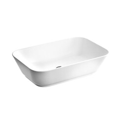 VitrA Geo Dikdörtgen Çanak Lavabo Parlak Beyaz, 60 cm - VİTRA
