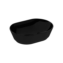VitrA Geo Oval Çanak Lavabo Siyah, 55 cm - VİTRA