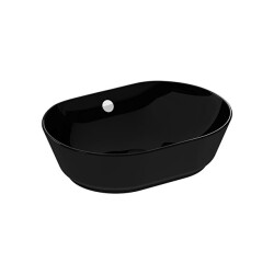 VitrA Geo Oval Çanak Lavabo Siyah, 55 cm - VİTRA