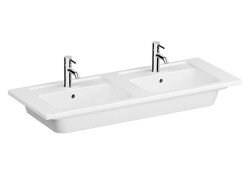 VitrA Integra Çift Hazneli Etajerli Lavabo Parlak Beyaz, 120 cm - VİTRA