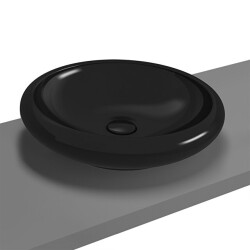 VitrA İstanbul 50 cm Çanak Lavabo Siyah - VİTRA