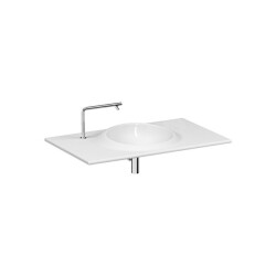 VitrA İstanbul Parlak Beyaz 100 cm Etajerli Lavabo - VİTRA