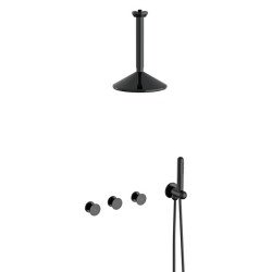 VitrA Liquid Ankastre Duş Seti Parlak Siyah - HANSGROHE