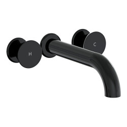 VitrA Liquid Ankastre Lavabo Bataryası Uzun, Parlak Siyah - VİTRA