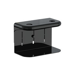 VitrA Liquid Sıvı Sabunluk Tutacağı, Çift Hazneli, Parlak Siyah - VİTRA