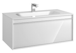 VitrA Metropole 100 cm Lavabo Alt Dolabı Parlak Beyaz - GROHE