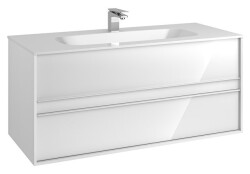 VitrA Metropole 120 cm Lavabo Alt Dolabı Parlak Beyaz - GROHE
