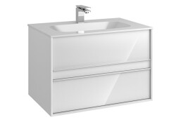 VitrA Metropole 80 cm Lavabo Alt Dolabı Parlak Beyaz - GROHE